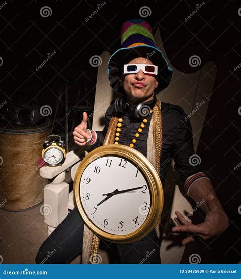 rapper with clock